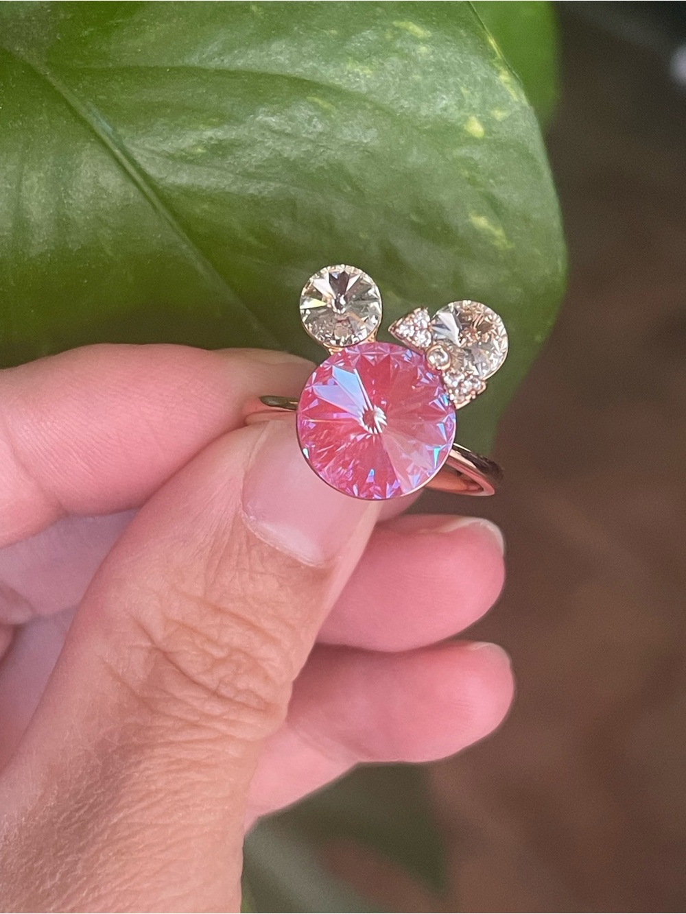Minnie Mouse Elegant Gold Tone Ring